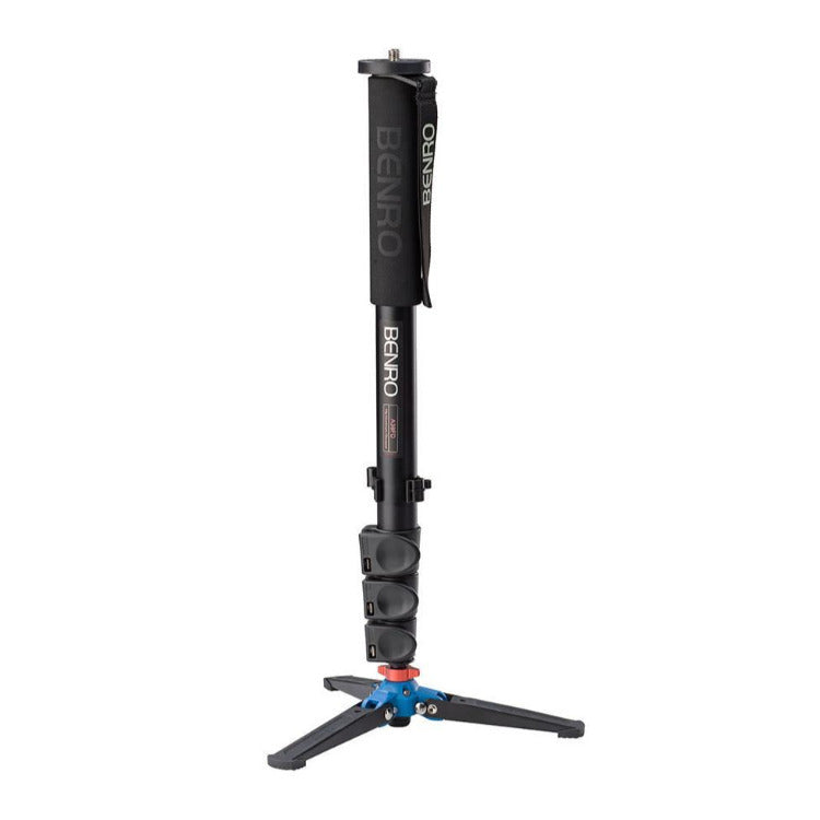 Benro A38FD 3 Series Aluminum Video Monopod with Locking 3-Leg Base and Flip-Lock Release