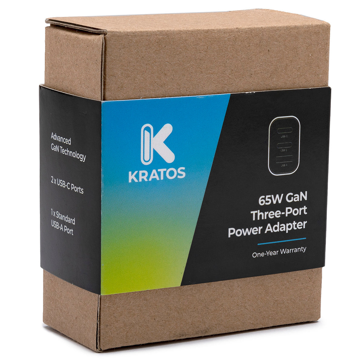 Kratos Power 65W GaN Three-Port Power Adapter