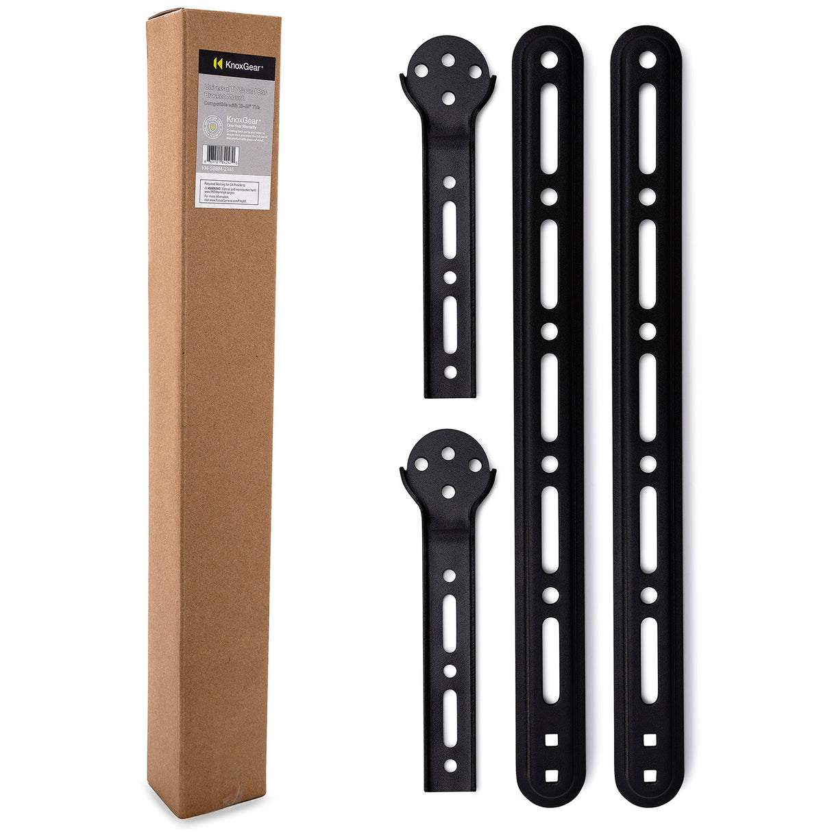 Knox Gear Universal TV Sound Bar Bracket Mount for 23-65 Inch TVs