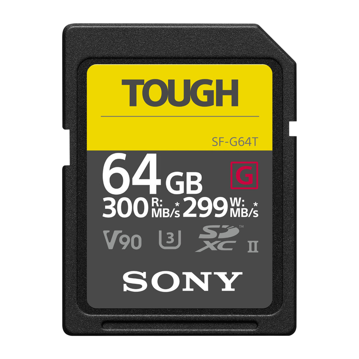 Sony TOUGH-G series 64GB SDXC UHS-II Card with Rugged Memory Card Carrying Case Bundle