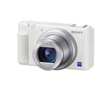 Sony ZV-1 Camera for Content Creators and Vloggers (White) with Vlogger Accessory Bundle