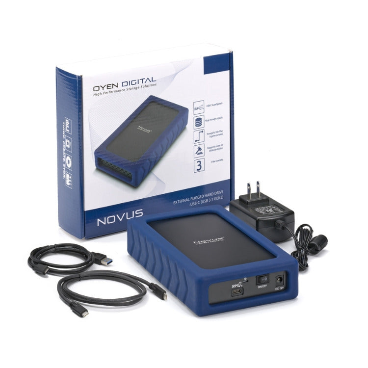 Oyen Digital Novus USB-C Gen 2 Rugged 3.5-inch External Hard Drive Enclosure