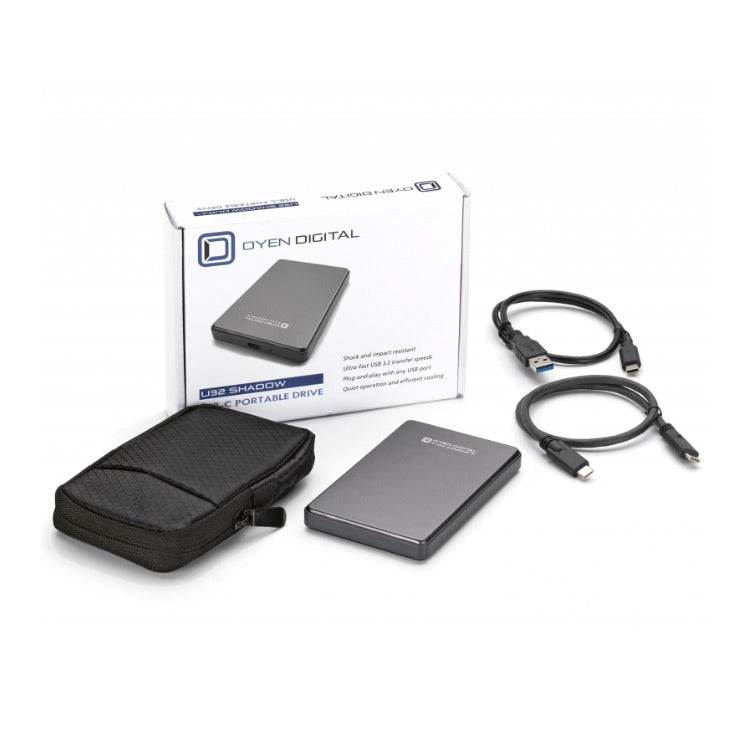 Oyen Digital U32 Shadow 1TB USB 3.1 Portable SSD (Slate Gray)