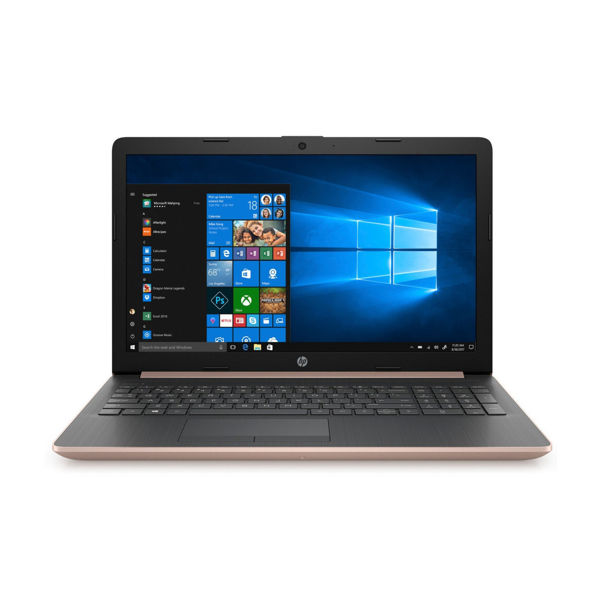 HP Laptop 15 AMD Ryzen 5 Pro 3500U 12GB 1TB HDD 15.6-Inch HD Touch WLED Microsoft Office 365 1-Year (Pale Rose Gold)