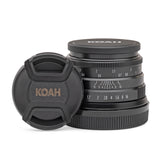 Koah Artisans Series 35mm f/1.7 Large Aperture Manual Focus Lens for Micro Four Thirds (Black)