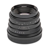 Koah Artisans Series 35mm f/1.7 Large Aperture Manual Focus Lens for Sony E (Black)