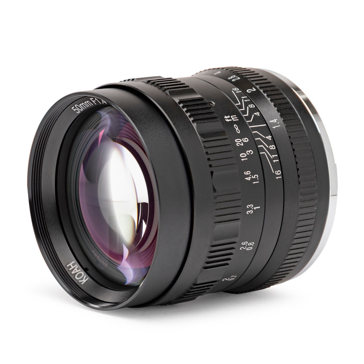 Koah Artisans Series 50mm f/1.4 Large Aperture Manual Focus Lens for Fujifilm FX (Black)