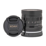 Koah Artisans Series 50mm f/1.4 Large Aperture Manual Focus Lens for Micro Four Thirds (Black)