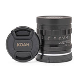 Koah Artisans Series 50mm f/1.4 Large Aperture Manual Focus Lens for Sony E (Black)