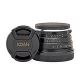 Koah Artisans Series 25mm f/1.8 Large Aperture Manual Focus Lens for Micro Four Thirds (Black)