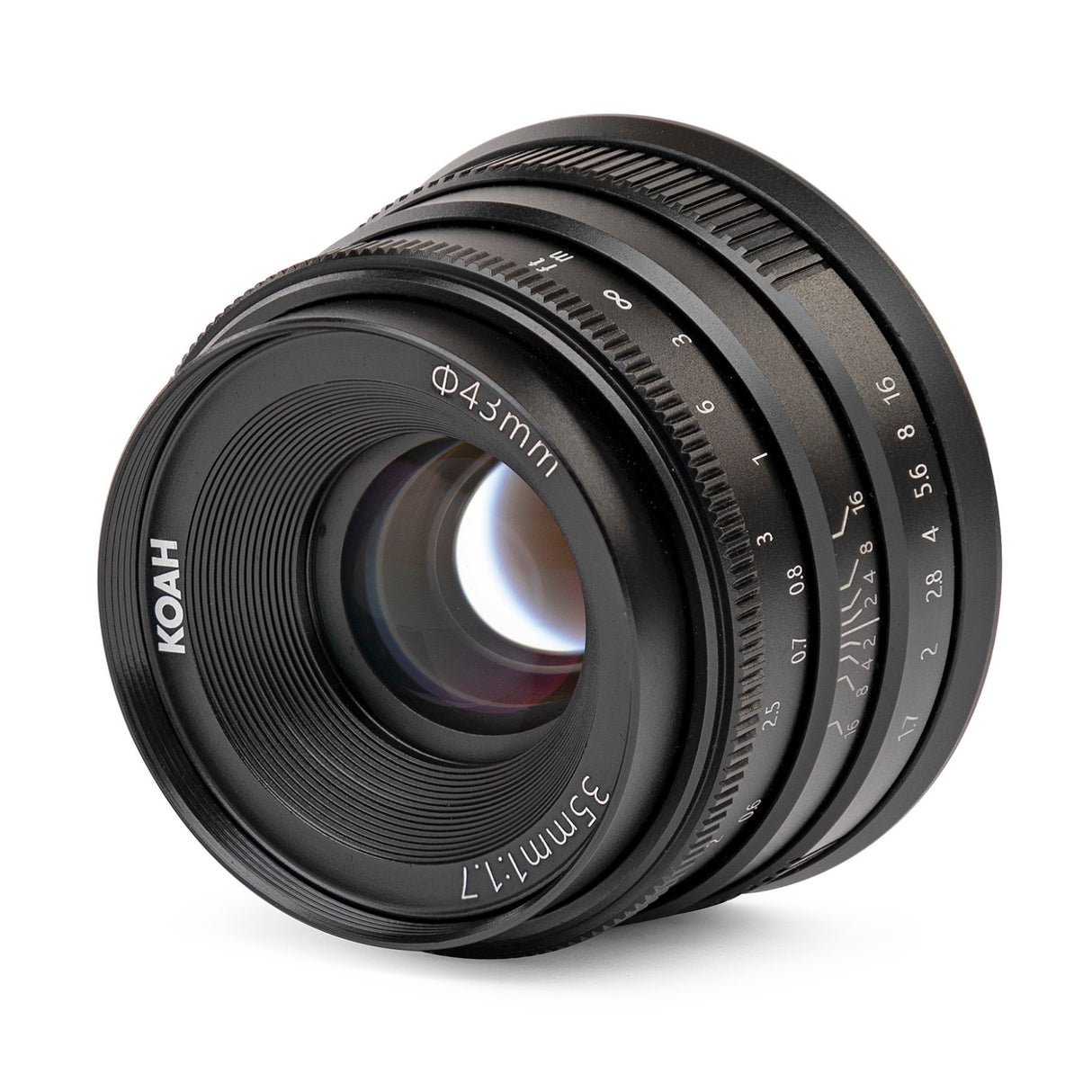 Koah Artisans Series 35mm f/1.7 Manual Focus Lens for Canon EF-M Mount (Black)