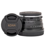 Koah Artisans Series 25mm f/1.8 Large Aperture Manual Focus Lens for Fujifilm FX (Black)