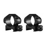 Hawke Sport Optics Precision Steel 1-inch Riflescope Rings 2-Piece Set for Weaver Rail (Low Height)
