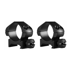 Hawke Sport Optics Precision Steel 1-inch Riflescope Rings 2-Piece Set for Weaver Rail (Low Height)