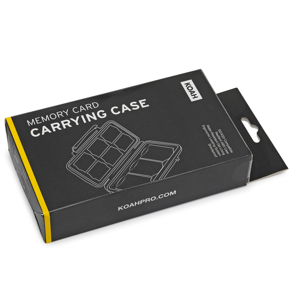 Koah Rugged Memory Storage Carrying Case and 2-in-1 Aluminum Dual Slot SD Card Reader Bundle