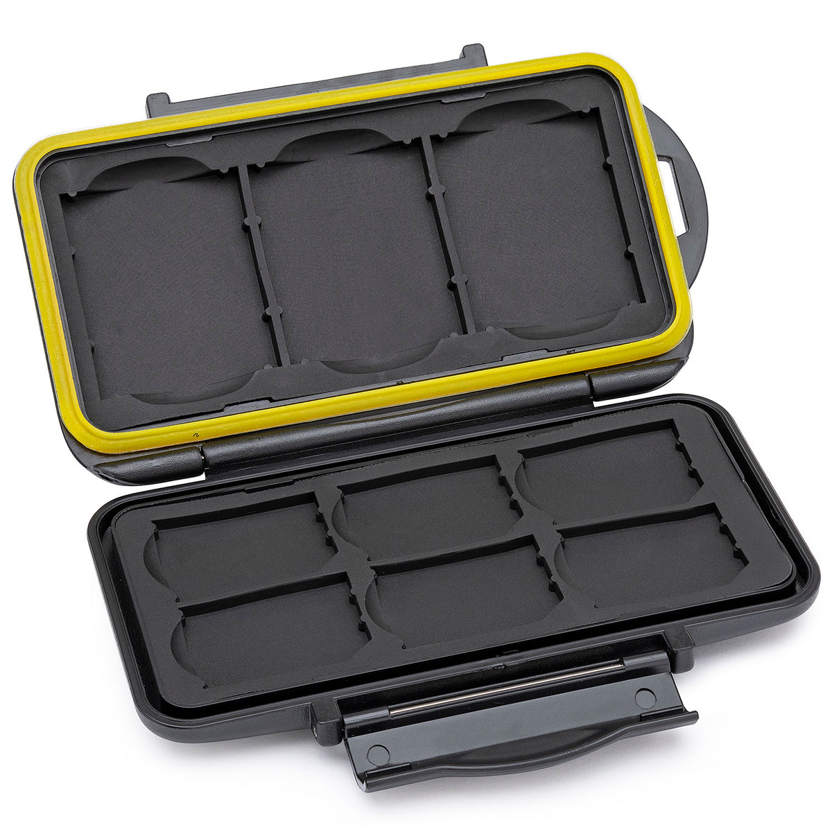 Koah Rugged Memory Storage Carrying Case and 2-in-1 Aluminum Dual Slot SD Card Reader Bundle
