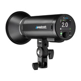 Westcott FJ200 200Ws Strobe Light with 64GB SD Card and Koah Photography Backdrop Boards
