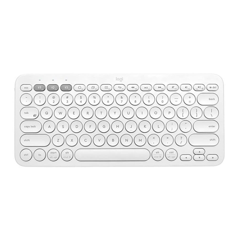 Logitech K380 Multi-Device Wireless Bluetooth Keyboard for Mac (Off-White)
