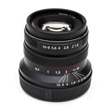 Koah Artisans 55mm f/1.8 Large Aperture Manual Focus Lens for Sony E (Black)
