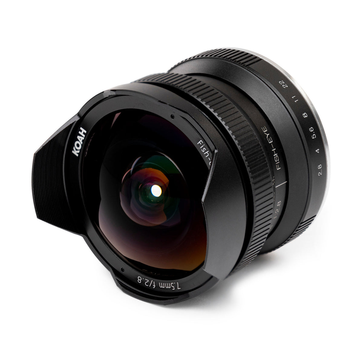 Koah Artisans Series 7.5mm f/2.8 Wide-Angle Fisheye Lens for Fujifilm FX (Black)