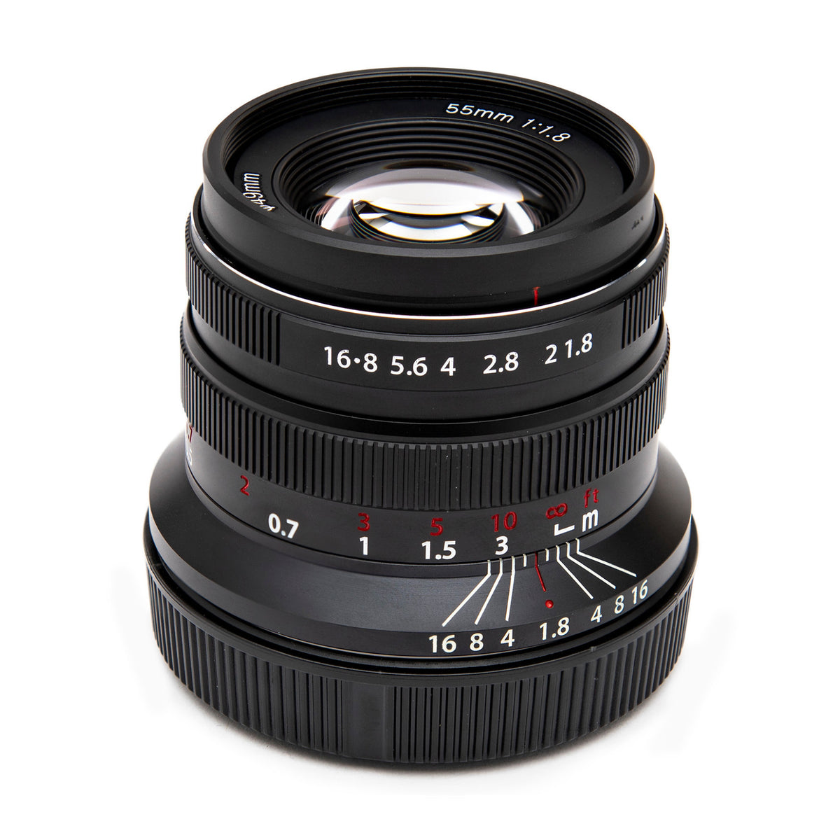 Koah Artisans 55mm f/1.8 Large Aperture Manual Focus Lens for Canon RF (Black)