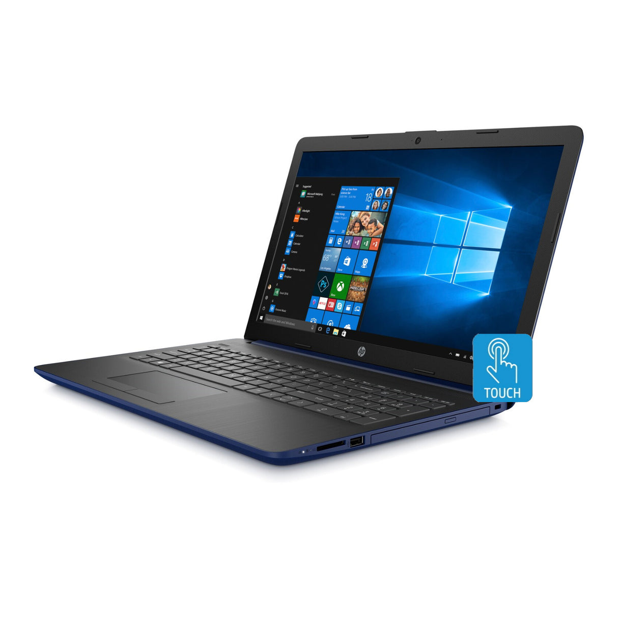 HP Laptop 15 AMD Ryzen 5 Pro 3500U 12GB 1TB HDD 15.6 HD Touch WLED Microsoft Office 365 1-Year (Lumiere Blue)