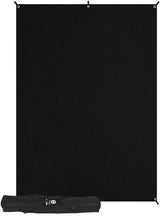 Westcott X-Drop Wrinkle-Resistant Backdrop Kit (Rich Black, 5' x 7') includes backdrop and carrying case