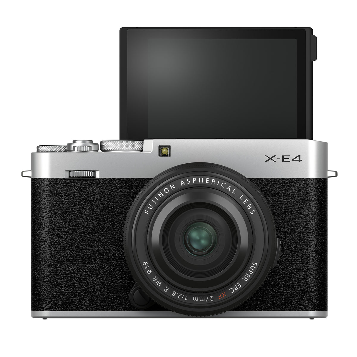 Fujifilm X-E4 Mirrorless Camera Body with XF 27mm f/2.8 R WR Lens Kit (Silver)