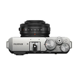 Fujifilm X-E4 Mirrorless Camera Body with XF 27mm f/2.8 R WR Lens Kit (Silver)