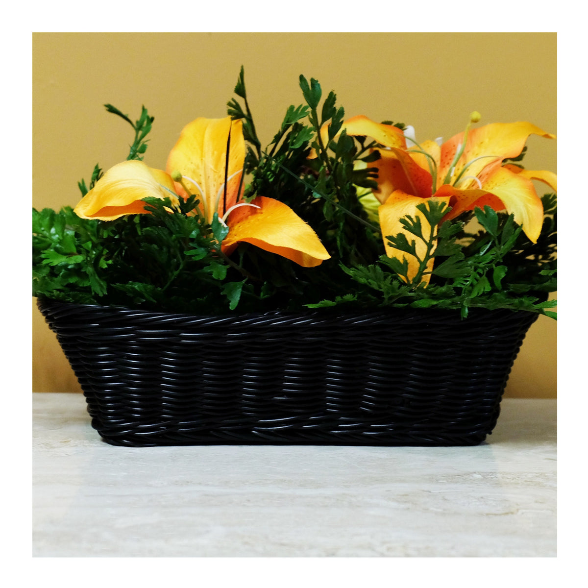 Mini Gadgets Bush Baby Faux Plant in Wicker Basket with Wi-Fi Hidden Camera