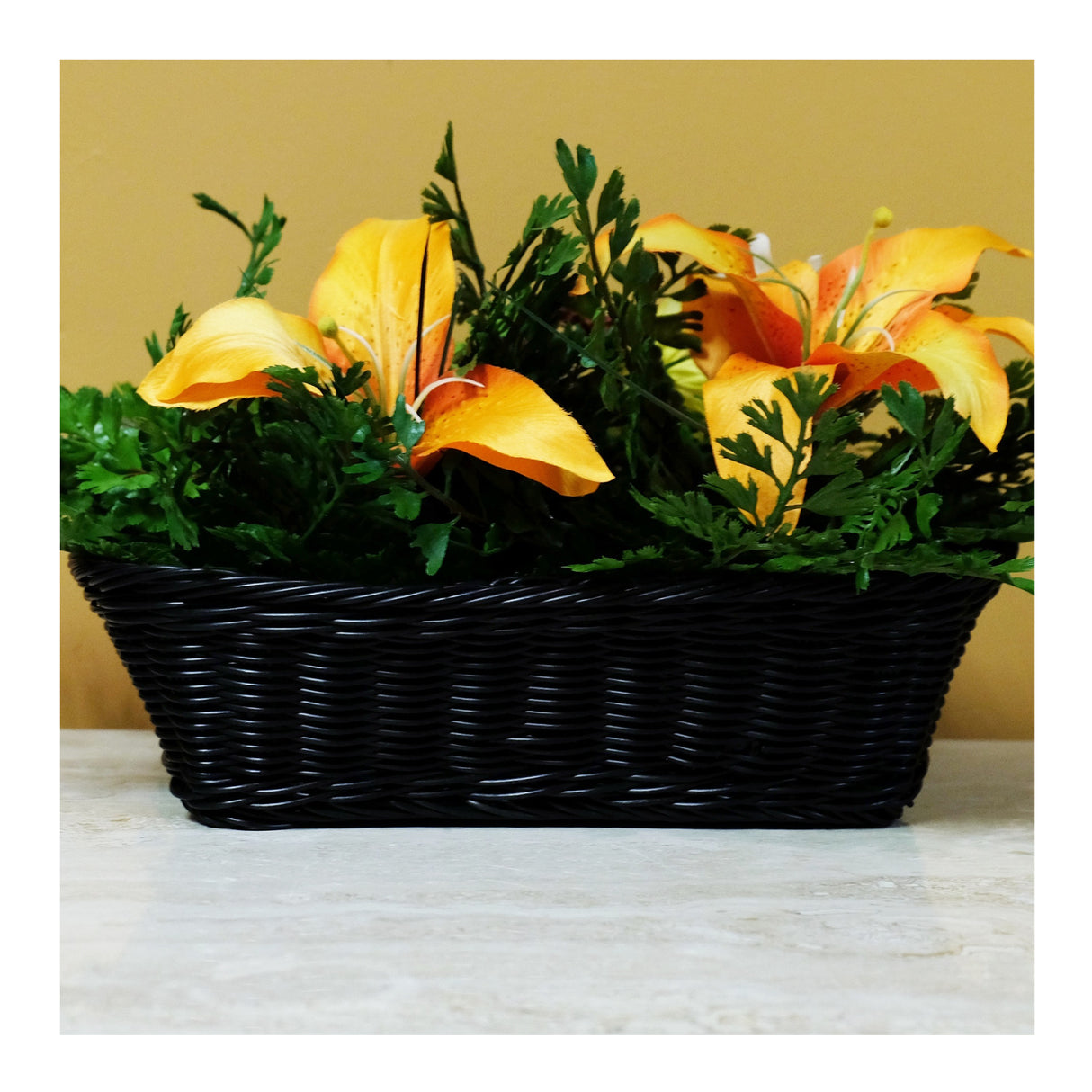 Mini Gadgets Bush Baby Faux Plant in Wicker Basket with Wi-Fi Hidden Camera