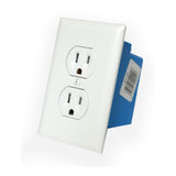 Mini Gadgets Bush Baby Hardwired Wall Outlet with Wi-Fi Hidden Camera (White)