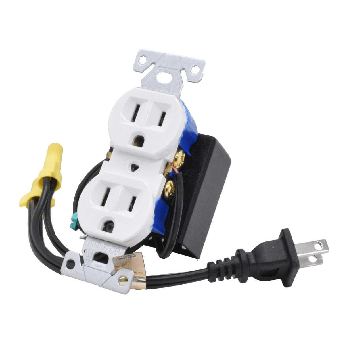 Mini Gadgets Bush Baby Hardwired Wall Receptacle Wi-Fi Hidden Camera (White)