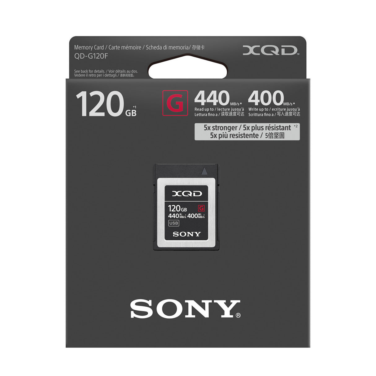 Sony 120GB XQD G Series Memory Card