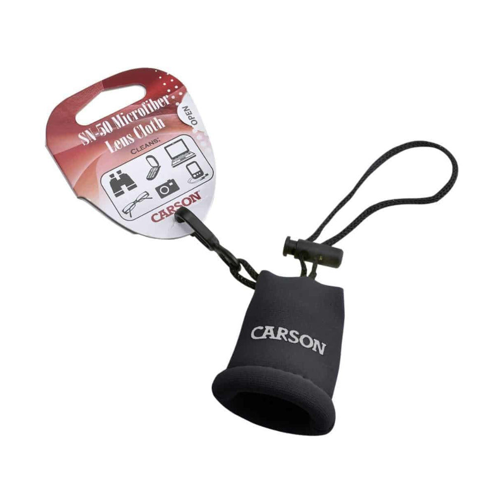 Carson Stuff-It Microfiber Cloth with Drawstring (Black)