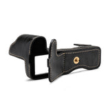 Koah Leather Half Case with Strap for Fujifilm X-H1 (Black)