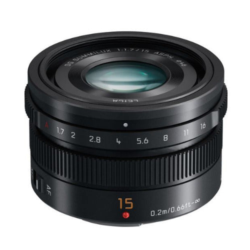 Panasonic LUMIX G Leica DG Summilux 15mm f/1.7 ASPH. Lens (Black)