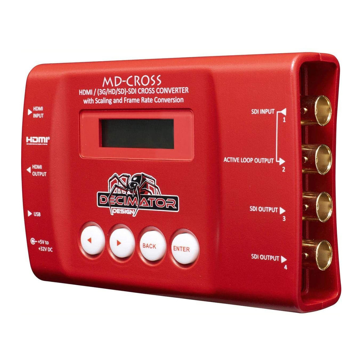 Decimator MD-Cross V2 Miniature SDI/HDMI Cross Converter with Scaling and Frame Rate Conversion