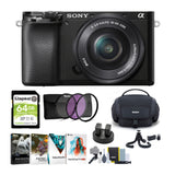 Sony Alpha a6100 APS-C Mirrorless Camera with 16-50mm Lens Bundle