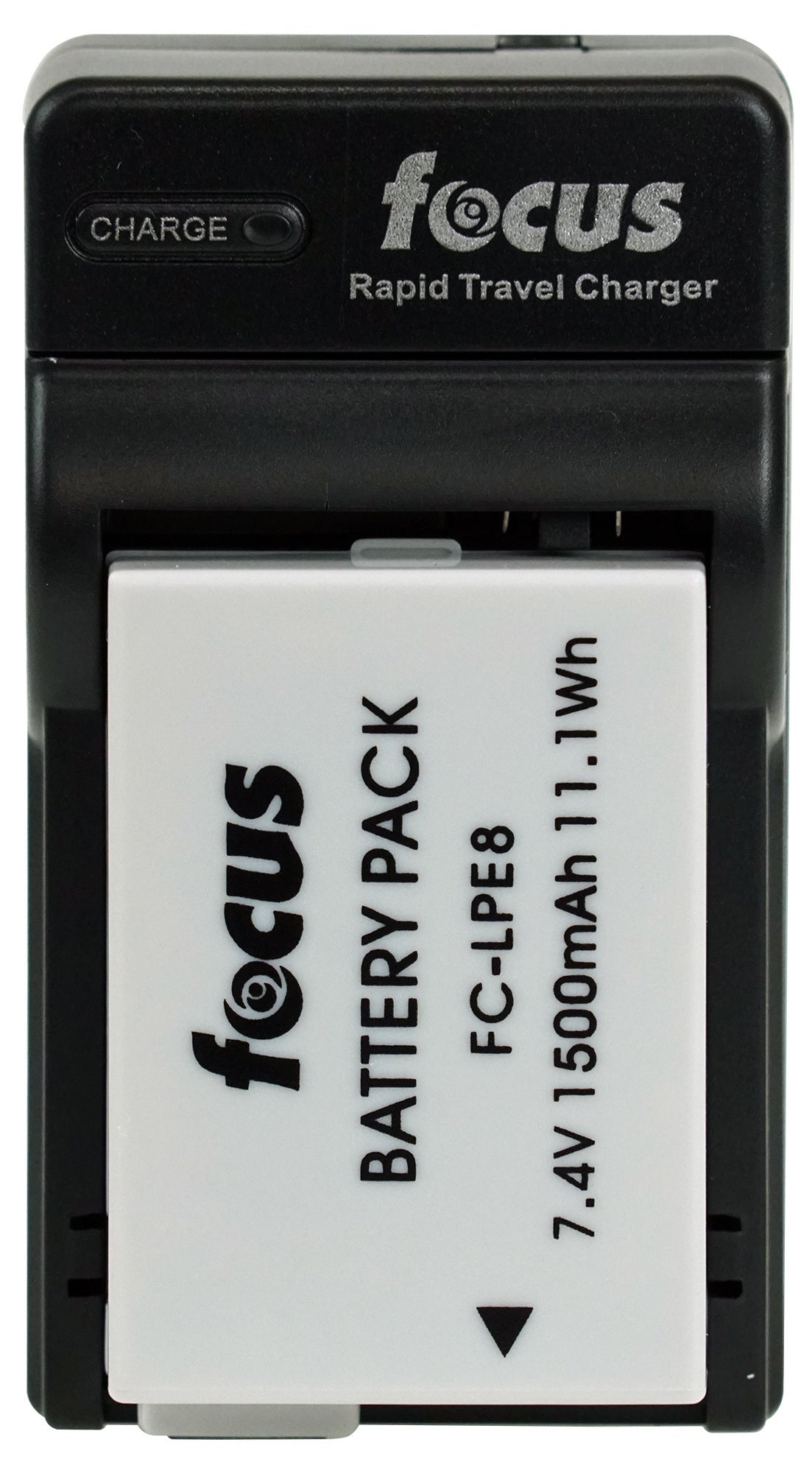 Focus Replacement Rechargeable Lithium-Ion Battery and Travel Charger for Canon LP-E8