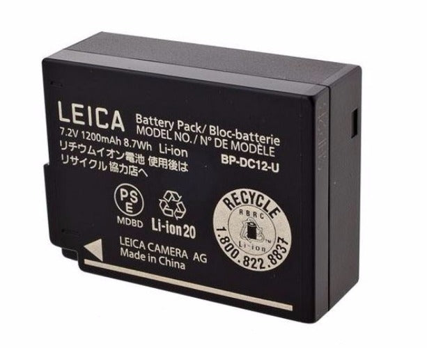 Leica BP-DC 12 Li-Ion Spare Battery for Leica Q Typ 116 Digital Camera