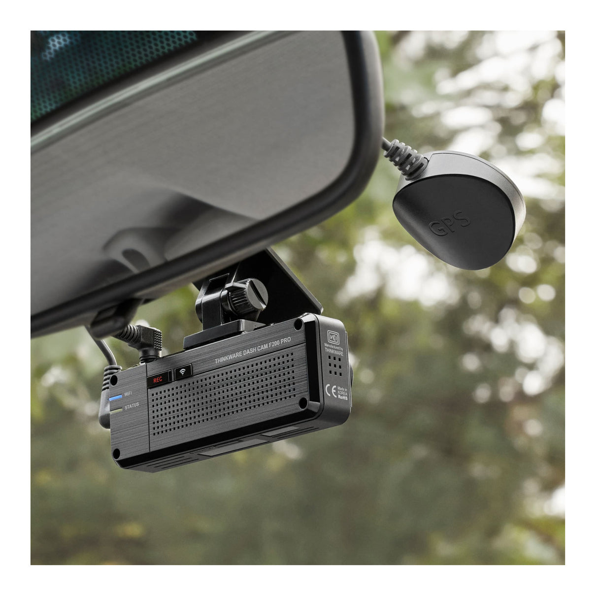 Thinkware F200 PRO Full HD 1080p 2-Channel Front and Rear Dash Cam Bundle (Black)