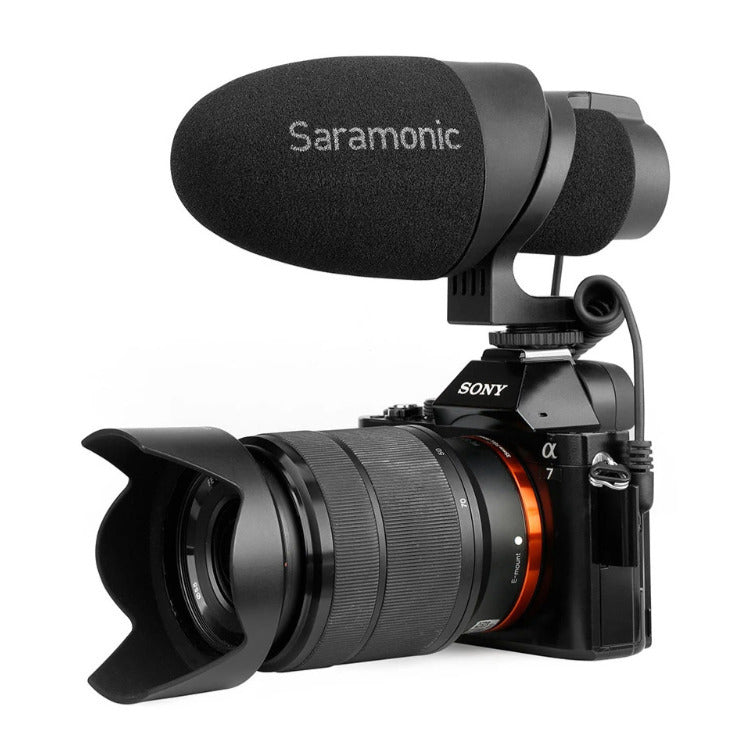 Saramonic CamMic Camera-Mount Shotgun Microphone for DSLR Cameras and Smartphones