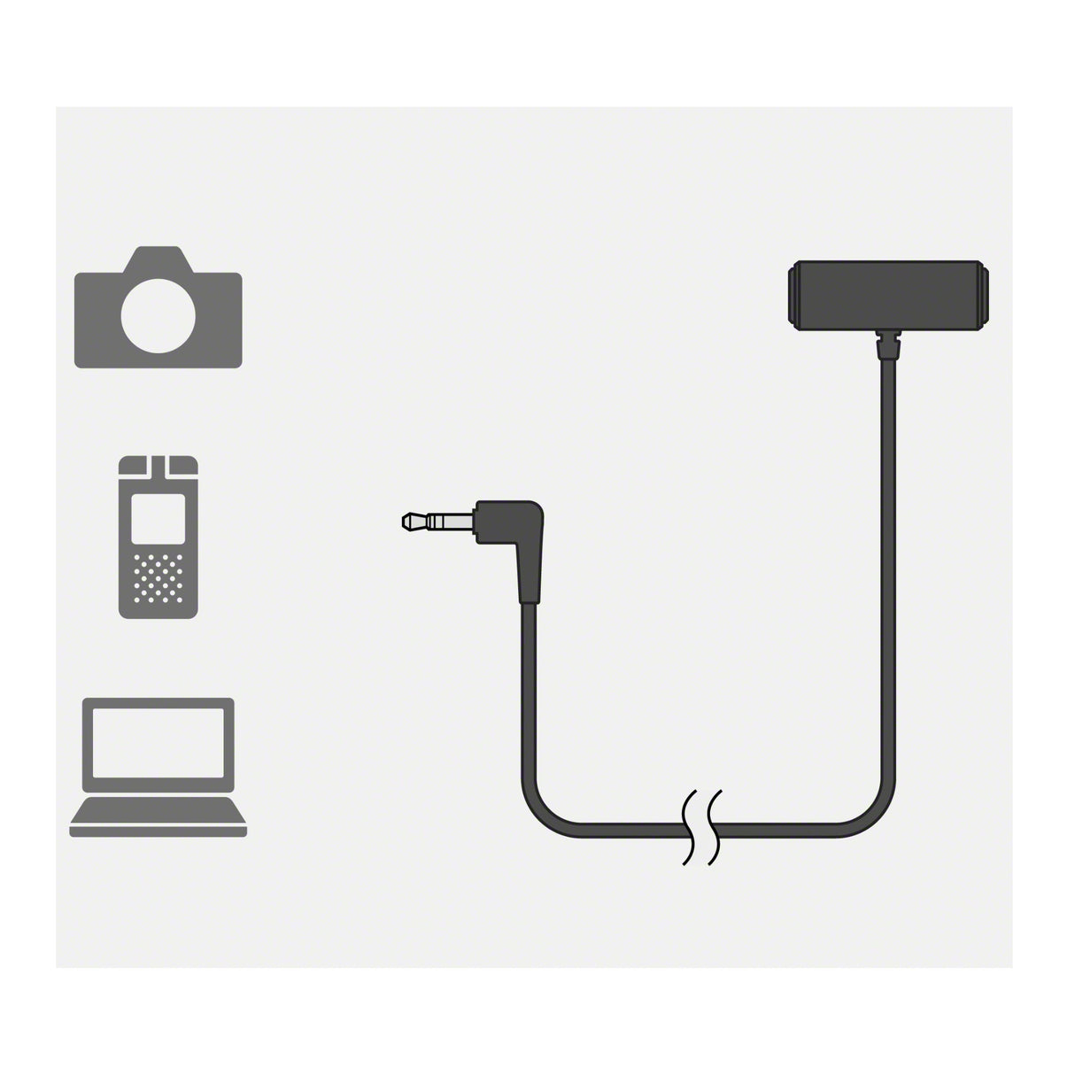 Sony ECM-LV1 Compact Stereo Lavalier Microphone