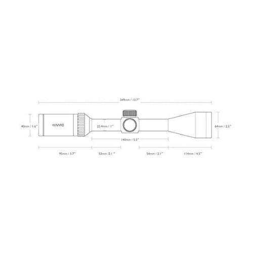 Hawke Sport Optics Vantage HD 4-12X50AO Mil Dot IR Riflescope