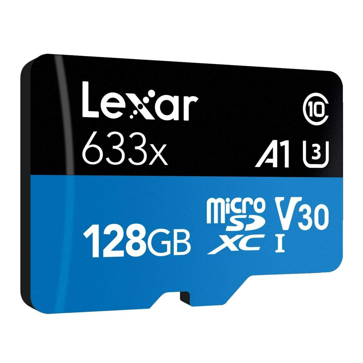 Lexar High-Performance 633x 128GB microSDXC UHS-I Memory Card with SD Adapter