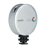 Godox R1 Round Mini Creative RGB Light (Silver)