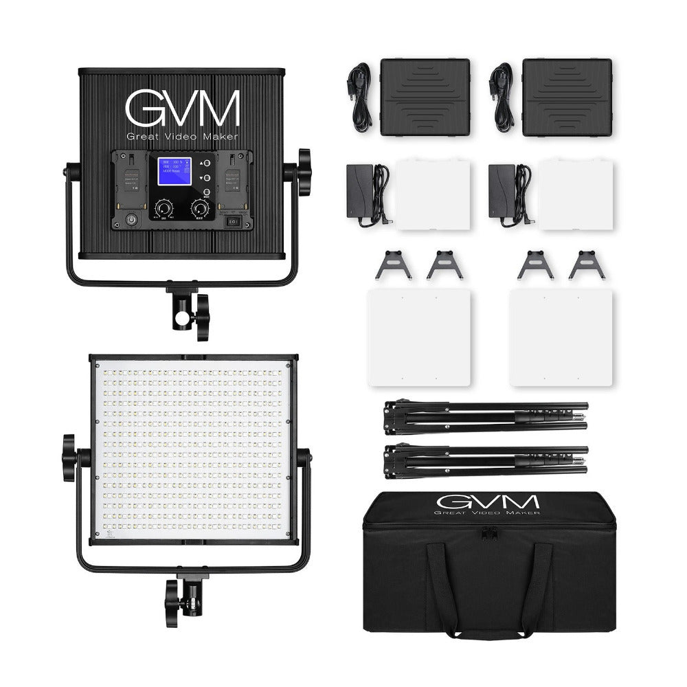 GVM 50RS RGB Video 2-Lights Panel Kit (Open Box)