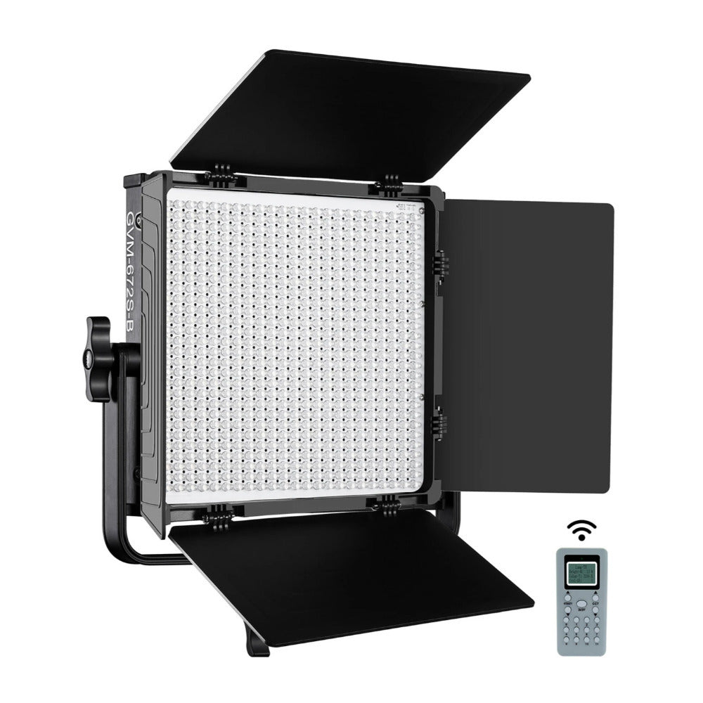 GVM 672S-B Bi-Color LED Video Light Panel Kit (Black)