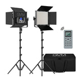 GVM 672S-B Bi-Color LED Studio Video Panel 2-Light Kit (Black) (Open Box)